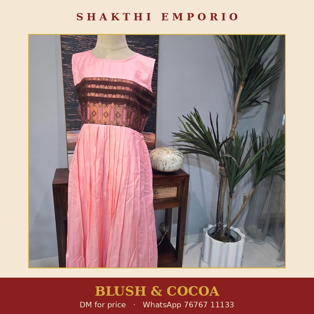 Mustard Printed Dress from Shakthi Emporio