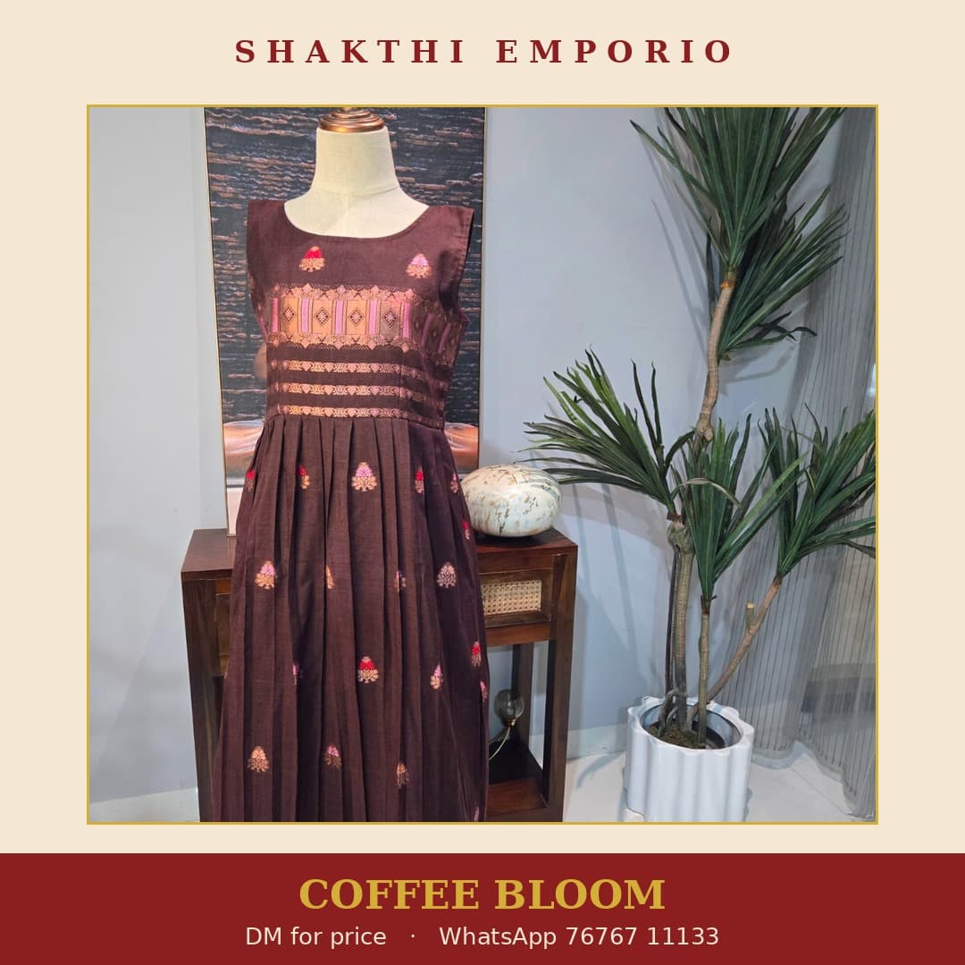 Coral Festive Dress from Shakthi Emporio