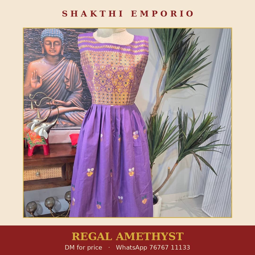 Plum Zari Soft Silk Saree from Shakthi Emporio
