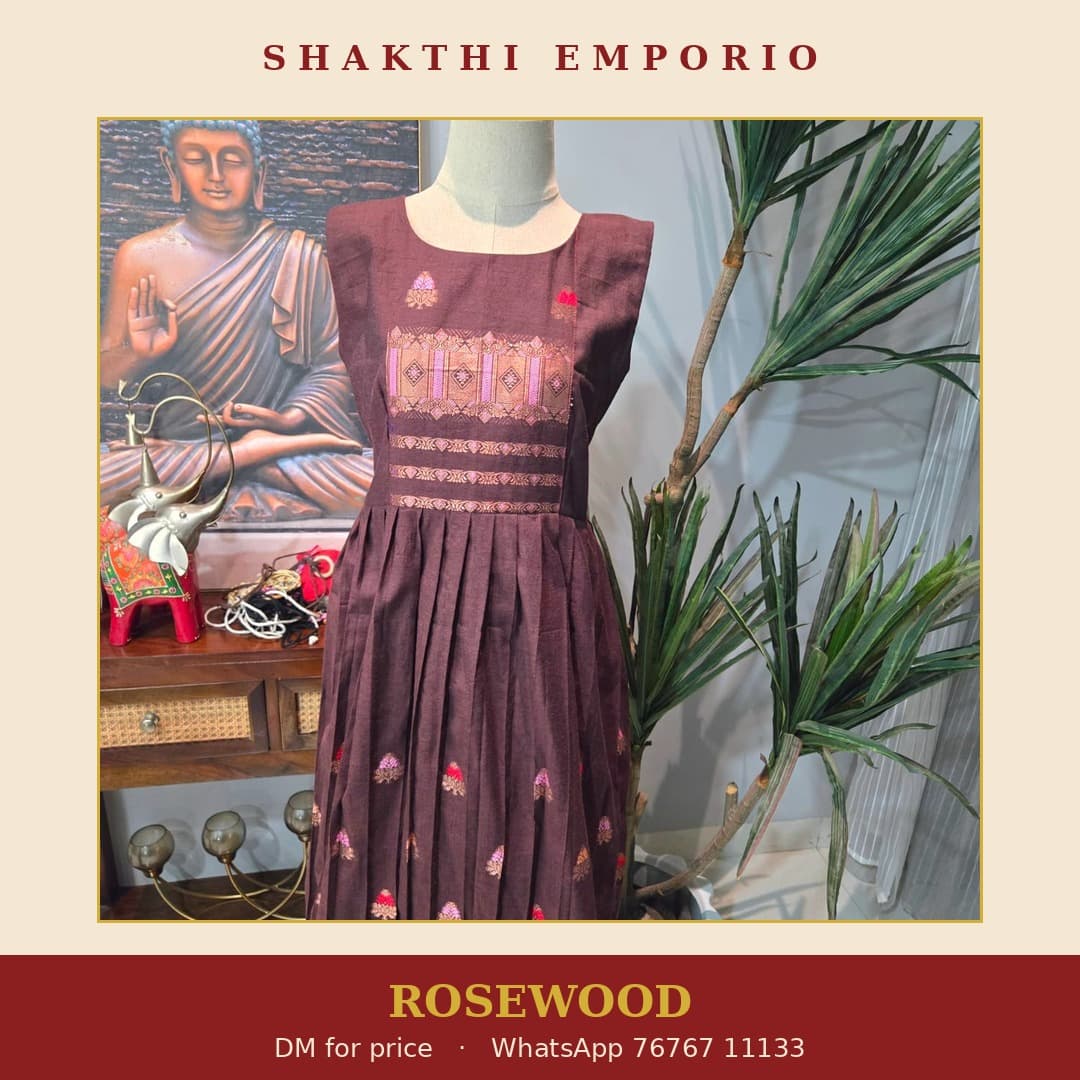 Lilac Chiffon Saree from Shakthi Emporio