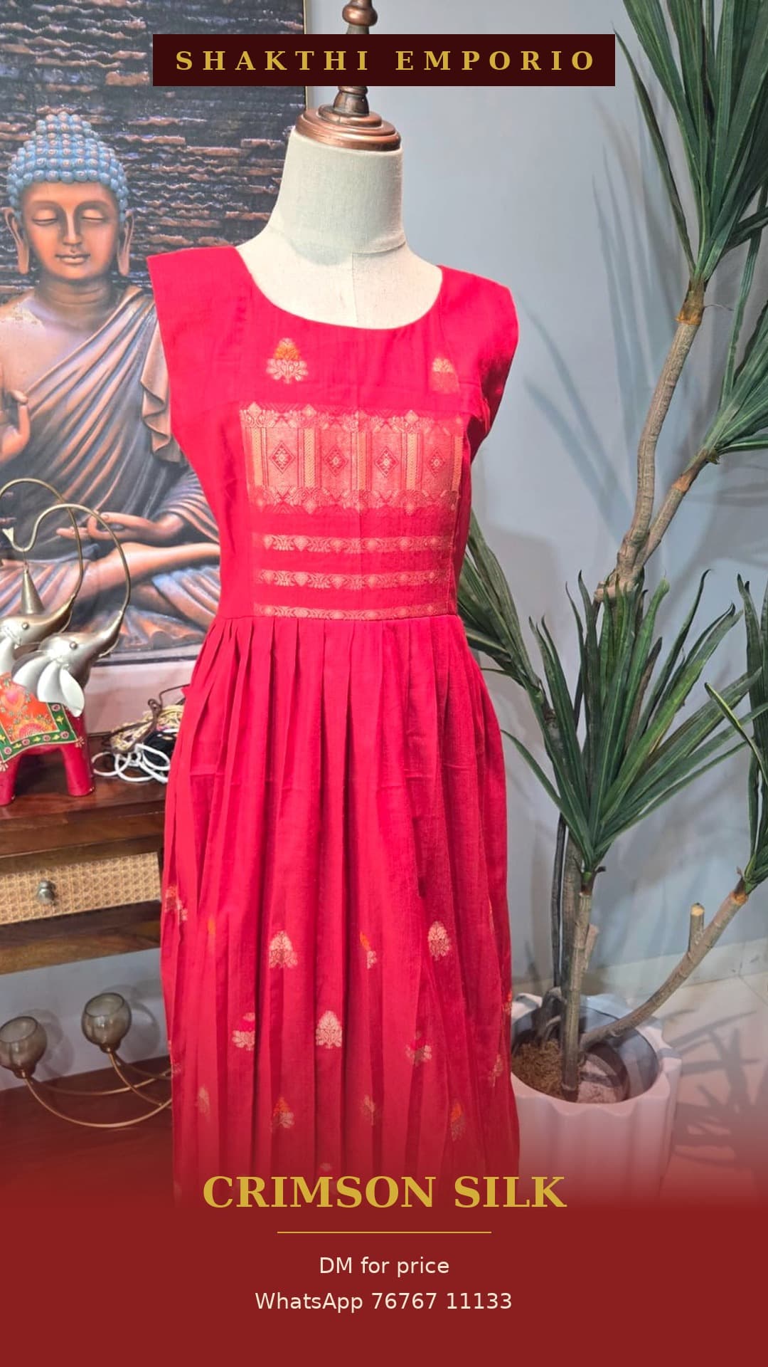 Coral Festive Dress from Shakthi Emporio
